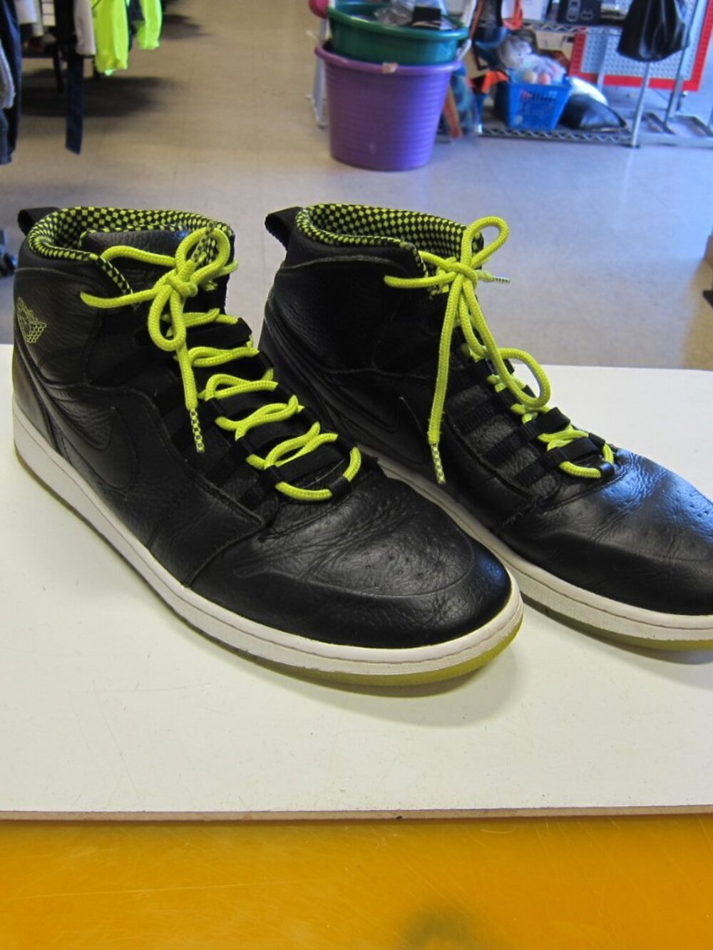 Nike Air Jordan 1 Retro 94 Men's 13 Venom Green/Black Shoe's 631733-030